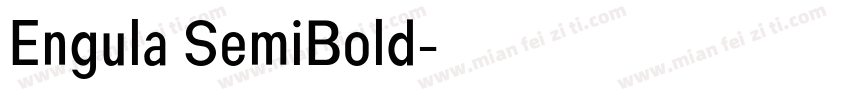 Engula SemiBold字体转换